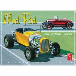Model plastikowy - Samochód 1929 Ford Model A Roadster (OAS) Mod Rod - AMT1000